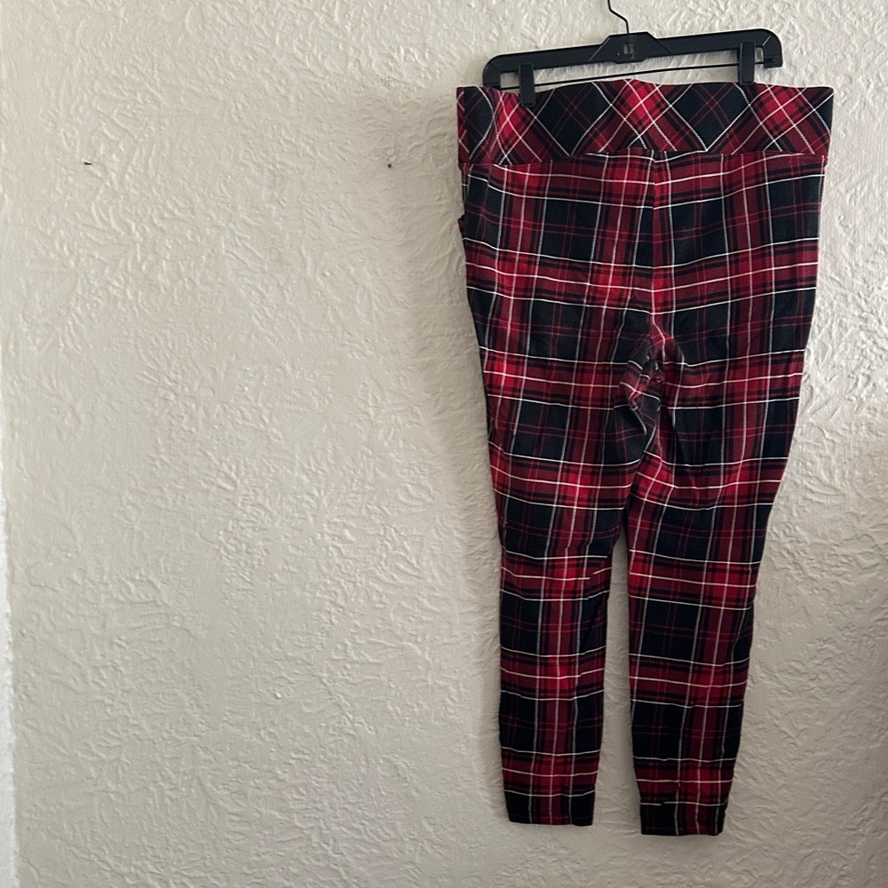 Torrid Pull On Pocket Pixie Pants Black Red White… - image 7